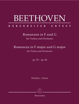 Romances in F major and G major for Violin and Orchestra op. 50 40 by Beethoven Ludwig van for V-Solo/Fl/