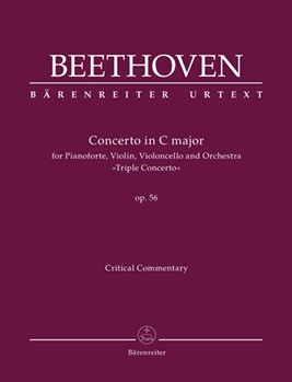 Concerto for Pianoforte Violin Violoncello and Orchestra C major op. 56 "Triple Concerto" by Beethoven Ludwig van for