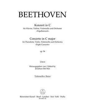 Concerto for Pianoforte Violin Violoncello and Orchestra C major op. 56 "Triple Concerto" by Beethoven Ludwig van for
