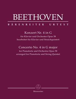 Concerto for Pianoforte and Orchestra no. 4 op. 58 by Beethoven Ludwig van for String Trio (ed. Del Mar Jonath)
