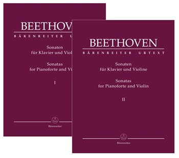 Sonatas for Pianoforte and Violin
Volume I and Volume II by Beethoven Ludwig van - Brown Clive - for Violin and Piano (Vol.1 and 2 Complete Set)
