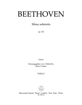 Missa solemnis op. 123 by Beethoven Ludwig van for
