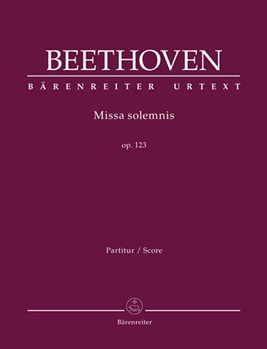Missa solemnis op. 123 by Beethoven Ludwig van for Sg-S-Solo
