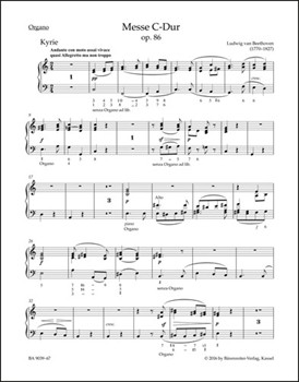 Mass C major op. 86 by Beethoven Ludwig van for