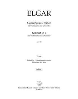Concerto for Violoncello and Orchestra E minor op. 85 by Elgar Edward for