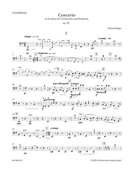 Concerto for Violoncello and Orchestra E minor op. 85 by Elgar Edward for