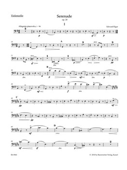 Serenade for Strings op. 20 by Elgar Edward for