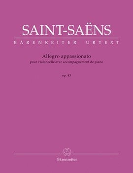 Allegro Appassionato Opus 43 by Saint-Saens Camille for Cello and Piano