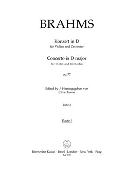 Concerto for Violin and Orchestra D major op. 77 by Brahms Johannes for