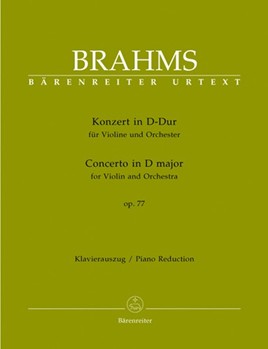 Concerto In D Major Opus 77 by Brahms Johannes - Brahms Johannes - for Violin and Piano