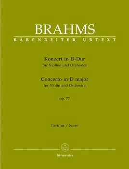 Concerto for Violin and Orchestra D major op. 77 by Brahms Johannes for V-Solo/2Fl
