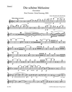 Die schone Melusine op. 32 -Ouverture- by Mendelssohn Felix for