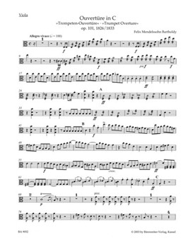 Ouverture C-Dur op. 101 "Trompeten-Ouverture" by Mendelssohn Felix for