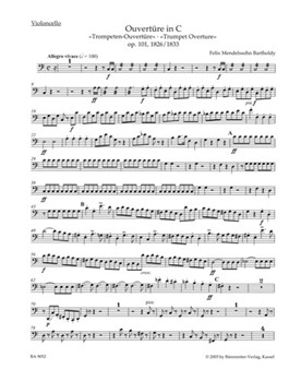 Ouverture C-Dur op. 101 "Trompeten-Ouverture" by Mendelssohn Felix for