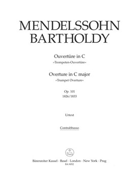 Ouverture C-Dur op. 101 "Trompeten-Ouverture" by Mendelssohn Felix for