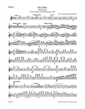 Ruy Blas -Overture- (Versions 1 and 2) by Mendelssohn Felix for