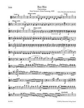 Ruy Blas -Overture- (Versions 1 and 2) by Mendelssohn Felix for