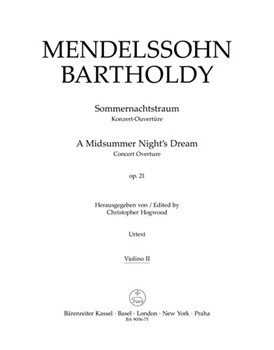 A Midsummer Night's Dream op. 21 -Concert Overture- by Mendelssohn Felix for