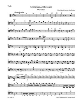 A Midsummer Night's Dream op. 21 -Concert Overture- by Mendelssohn Felix for