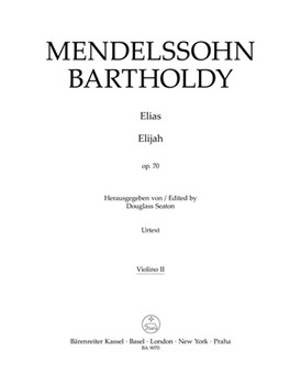 Elijah by Mendelssohn Felix for Violin 2