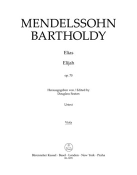 Elijah by Mendelssohn Felix for Viola