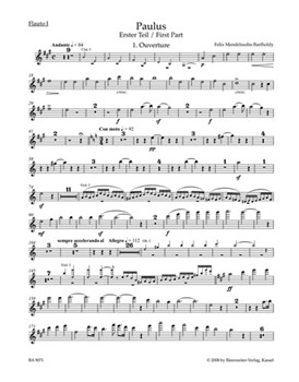 St. Paul op. 36 by Mendelssohn Felix for