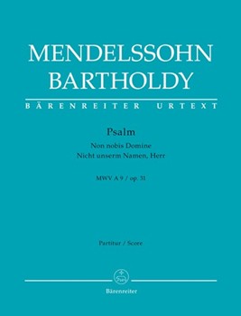 Psalm "Non noto Domine" / "Nicht unserm Namen Herr" op. 31 MWV A 9 by Mendelssohn Felix for SSolo/TSol