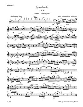 Symphony A minor op. 56 "Scottish" (1842-1843) by Mendelssohn Felix for