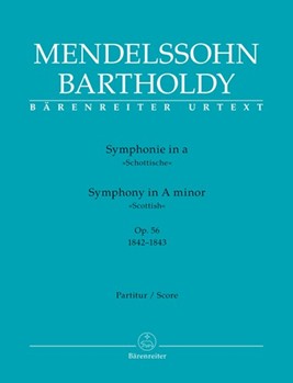 Symphony A minor op. 56 "Scottish" (1842-1843) by Mendelssohn Felix for 2Fl/2Ob/2c