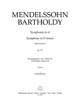 Symphonie d-Moll op. 107 "Reformations-Symphonie" by Mendelssohn Felix for