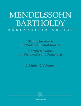Complete Works for Violoncello and Pianoforte (Volume 1 and 2) by Mendelssohn Felix for Vc/Piano