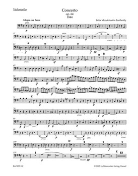 Concerto for Violin and Orchestra in E minor op. 64 by Mendelssohn Felix for