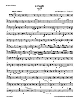 Concerto for Violin and Orchestra in E minor op. 64 by Mendelssohn Felix for