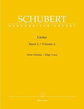 Lieder Volume 2 by Schubert Franz for High Voice Collection