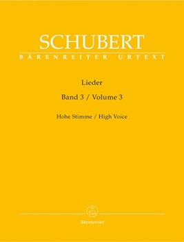 Lieder Volume 3 by Schubert Franz for High Voice Collection