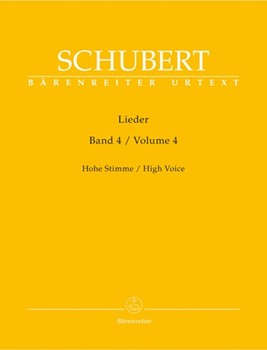 Lieder Volume 4 by Schubert Franz for High Voice Collection
