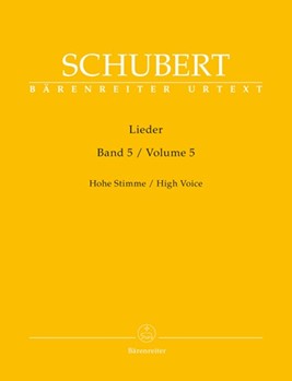 Lieder Volume 5 by Schubert Franz for High Voice Collection