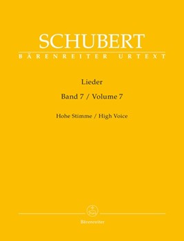 Lieder Volume 7 by Schubert Franz - Durr Walther - for High Voice Collection