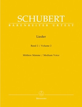 Lieder Volume 2 by Schubert Franz for Medium Voice