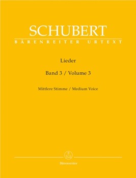 Lieder Volume 3 by Schubert Franz for Medium Voice