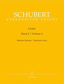 Lieder Volume 4 by Schubert Franz for Medium Voice