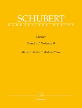 Lieder Volume 8 by Schubert Franz for Medium Voice