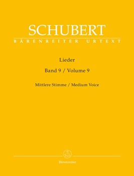 Lieder Volume 9 by Schubert Franz - Durr Walther - for Medium Voice