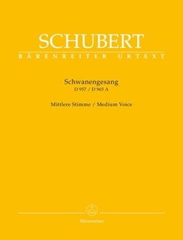 Schwanengesang by Schubert Franz for Medium Voice