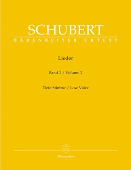 Lieder Volume 2 by Schubert Franz for Low Voice Collection