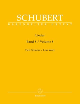 Lieder Volume 8 by Schubert Franz - Durr Walther - for Low Voice