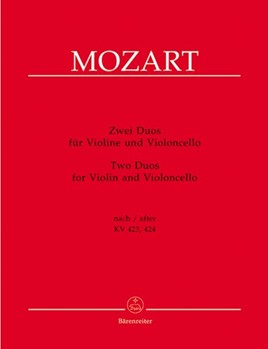 2 Duos After Kv 423424 by Mozart Wolfgang Amadeus - Berke Dietrich - for Str Duet