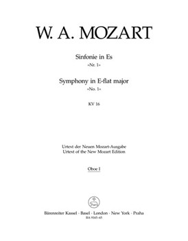 Symphony Nr. 1 E-flat major K. 16 by Mozart Wolfgang Amadeus for