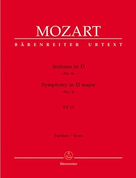 Symphony Nr. 4 D major K. 19 by Mozart Wolfgang Amadeus for Orch