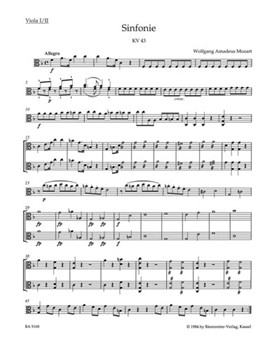 Symphony Nr. 6 F major K. 43 by Mozart Wolfgang Amadeus for